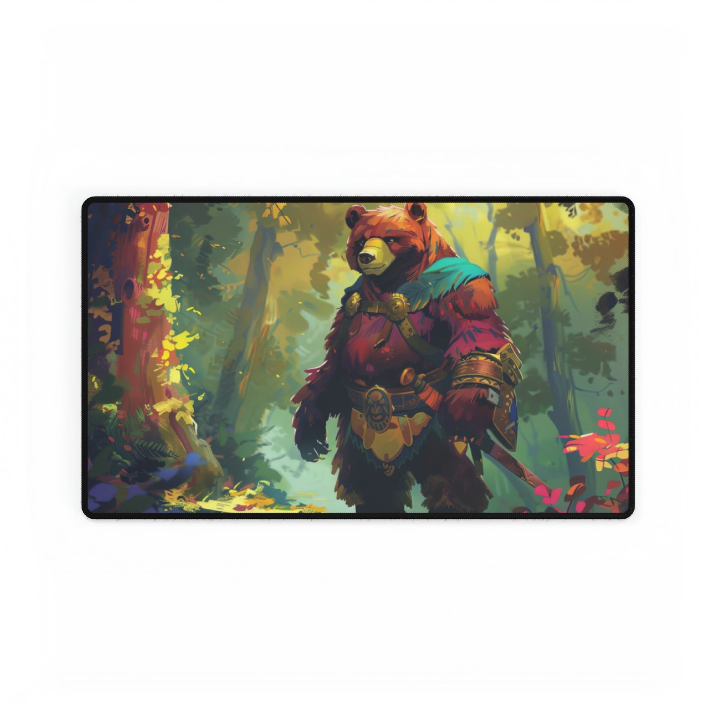 Bear Knight Playmat Standard Size 14" x 24"