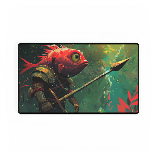 Sir Bleb, the Fish Knight Playmat Standard Size 14" x 24"