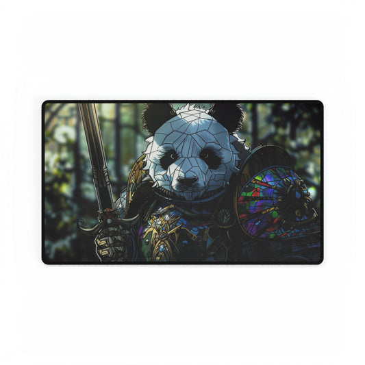 Panda Knight Stained Glass Playmat Standard Size 14" x 24"