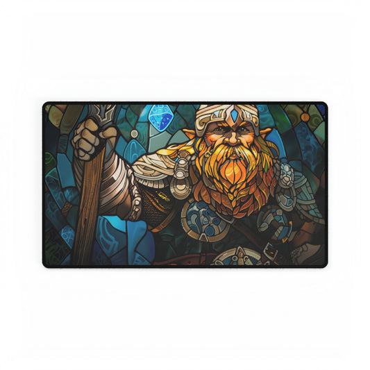 Dwarf Storyteller Stained Glass Playmat Standard Size 14" x 24"